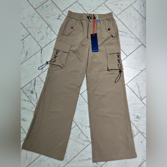 NanaMacs Tan Cargo Joggers - Picture 1 of 6